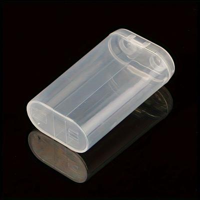 1PC Transparent Battery Storage Box, Light Travel Camping Hiking Home Protective Cover