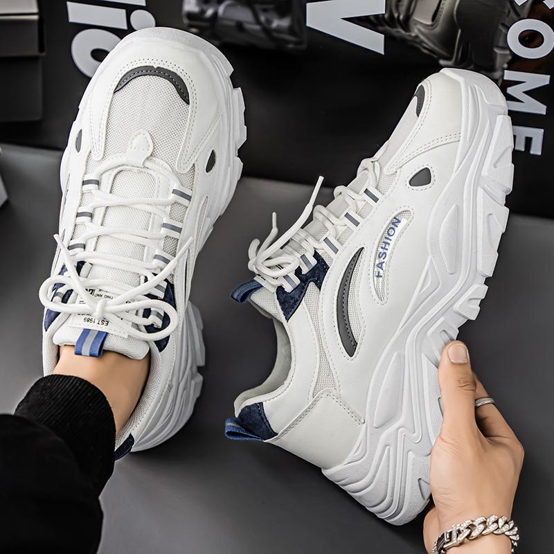 Thick Bottom Height Increase Versatile Men's New Summer Breath Trendy Casual Sneakers Ultra Light Outdoors Students Sports Shoes