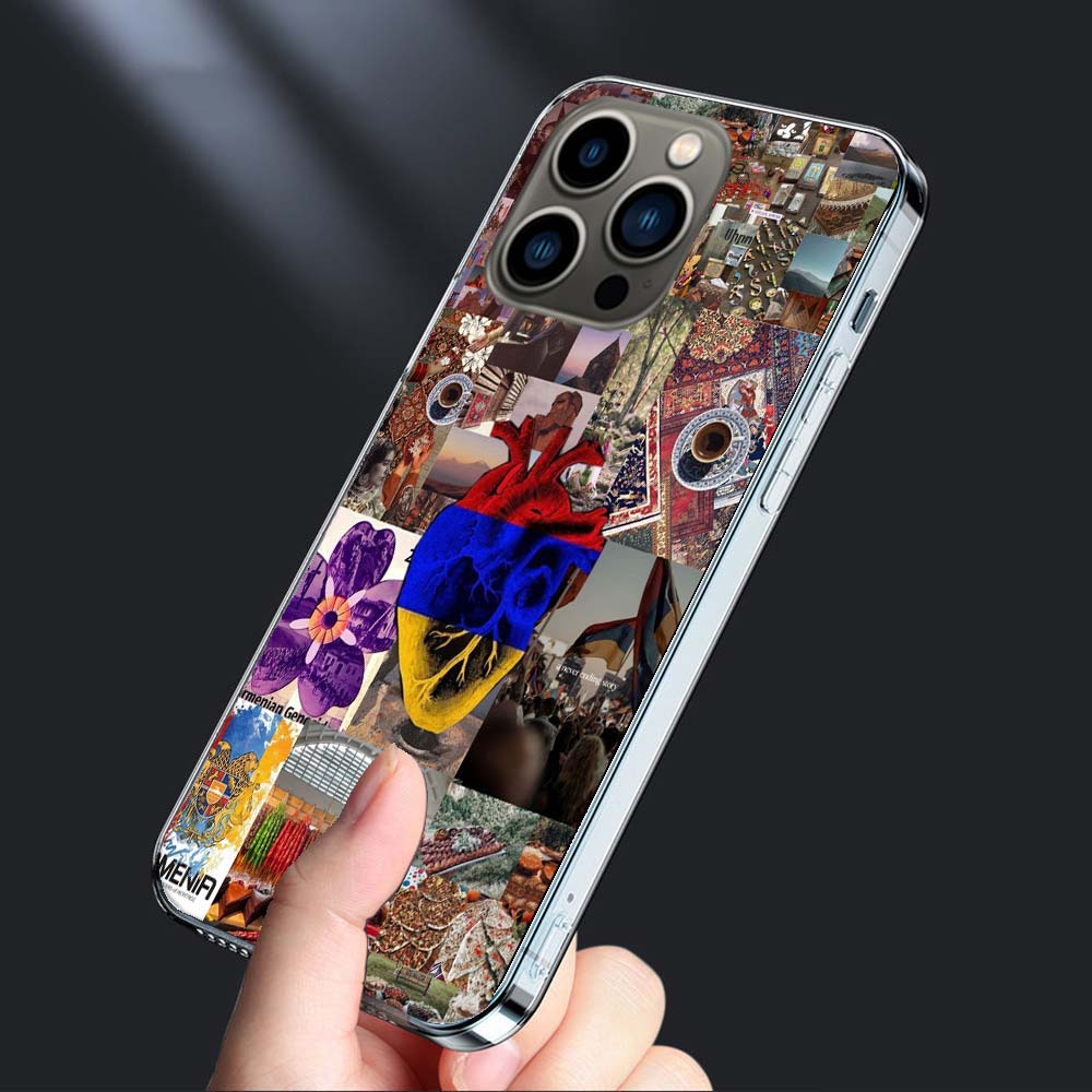 Armenia Flag Passport ART Phone Case For Iphone 16E 15 Pro 14 Plus 17E 16 17 Pro Max Air 11 12 13 Mini Shockproof Capa Cute C