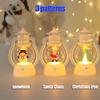 Lanterne portatili a LED di Natale Babbo Natale Pupazzo di Neve Luci Decorative da Interno a Batteria per Casa Natale Capodanno Ornamenti