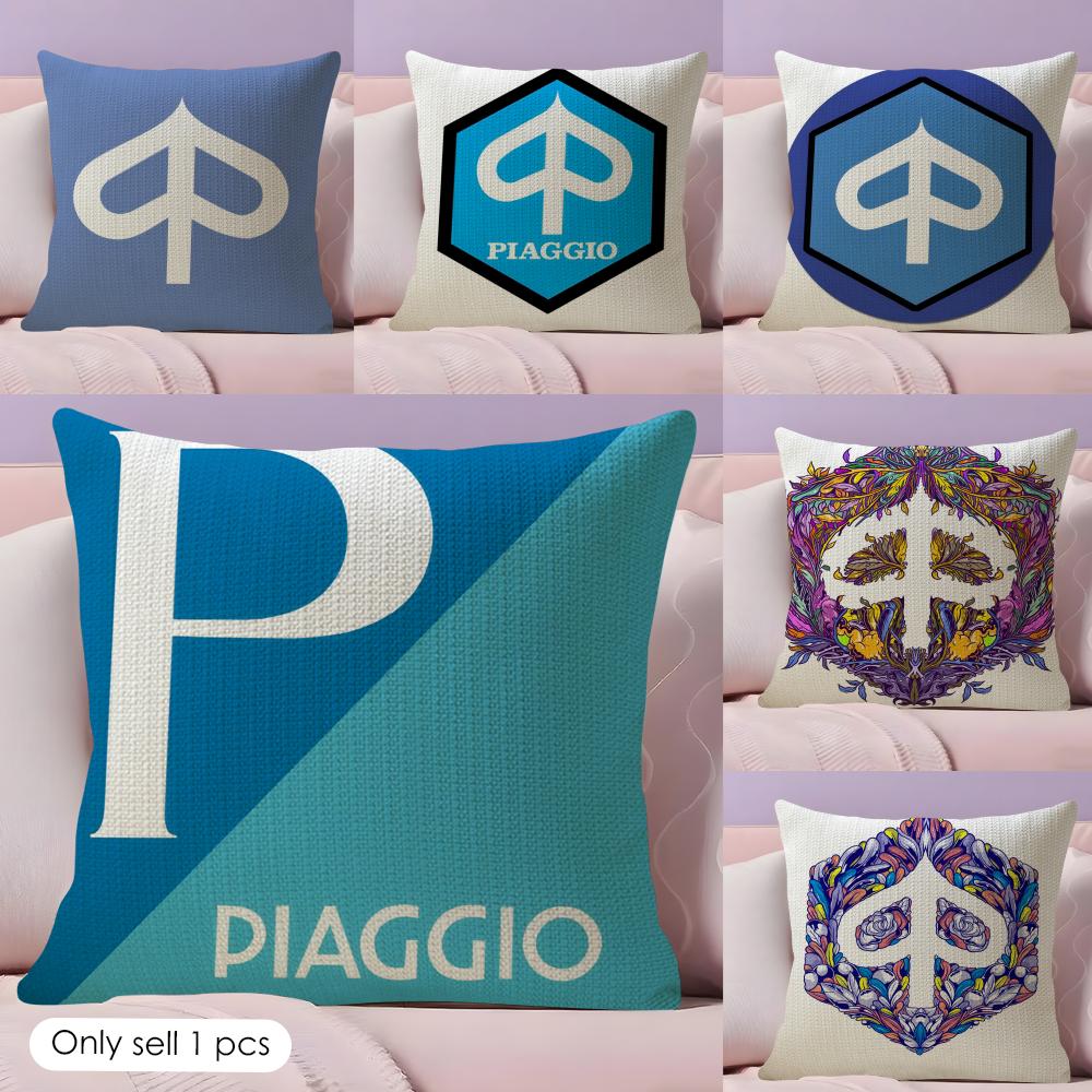 Classic PPiaggio Cushion Cover Natural Linen Organic Fabric DoubleSided Printing Couch Pillow Covers Home Decor