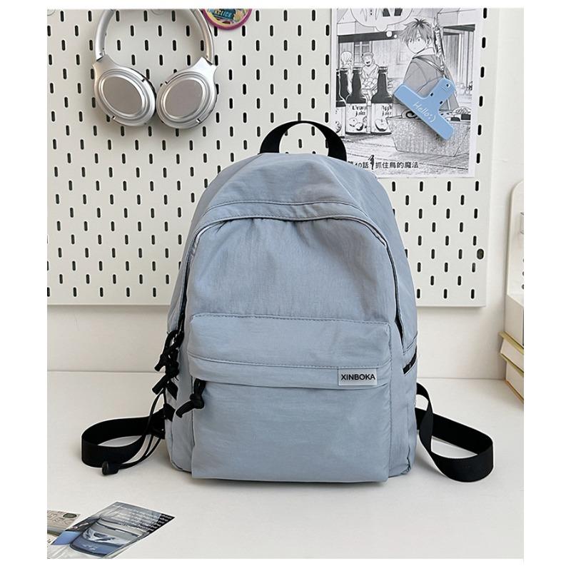 High value, fresh and sweet backpack, solid color simple large-capacity backpack for junior high school students