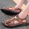 New Summer Shoes Men Beach Sandals Flat Non-slip Mens Sandals Brand Summer Male Footwear Fashion Mesh Shoes Big Size 45 A4614