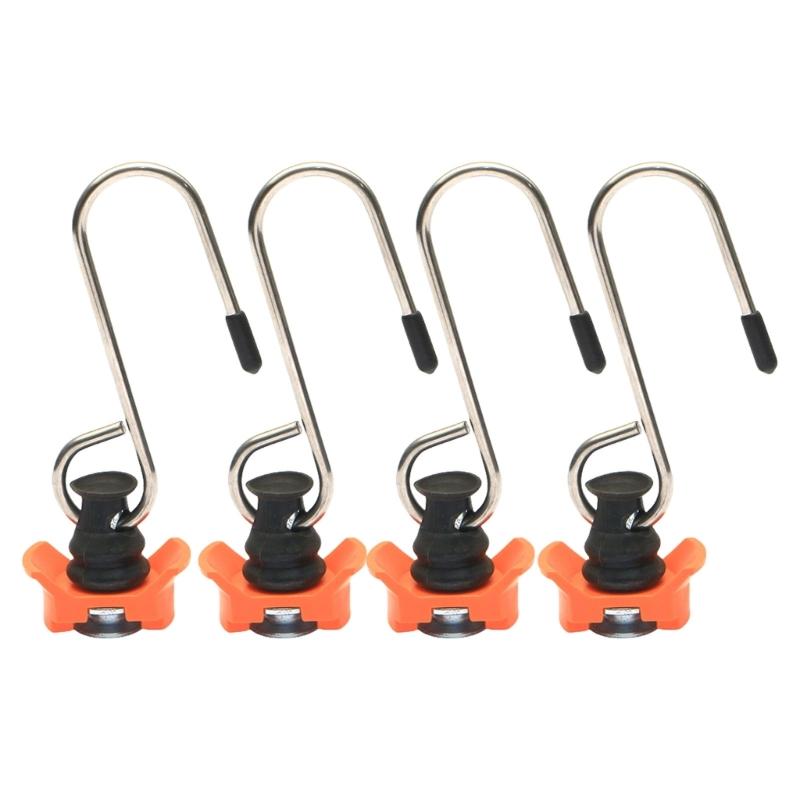 

4 Pack Load Securing Hooks For Airline Rails Secure Cargo Management Hold Accessories For Campers Transportation Storage 1