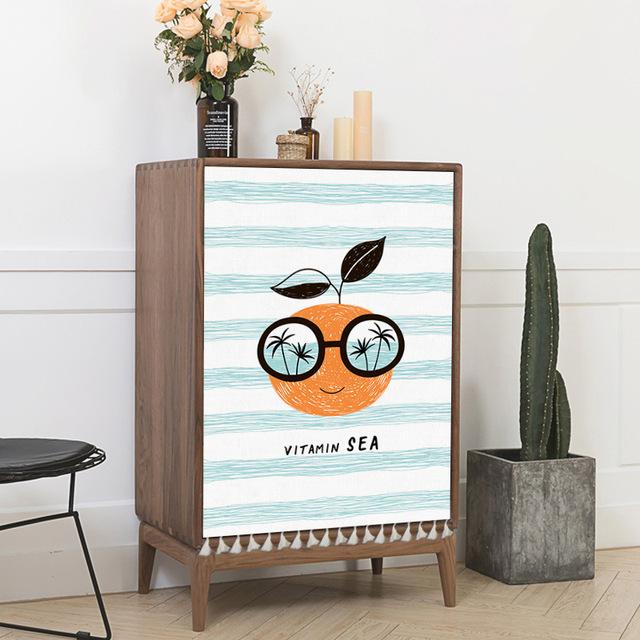 Slunečnicové závěsy odolné proti prachu Záclony do skříně Poloviční závěsy se střapcem Potah šatní skříně Pratelný do kuchyně