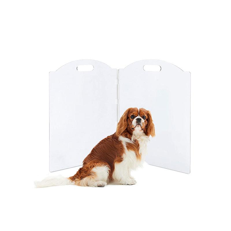 

Acrylic Transparent Dog Fence Panels Free Splicing DIY Dog Playpen Indoor Folding Pet Fences Portable Small Pets Corral Supplies
