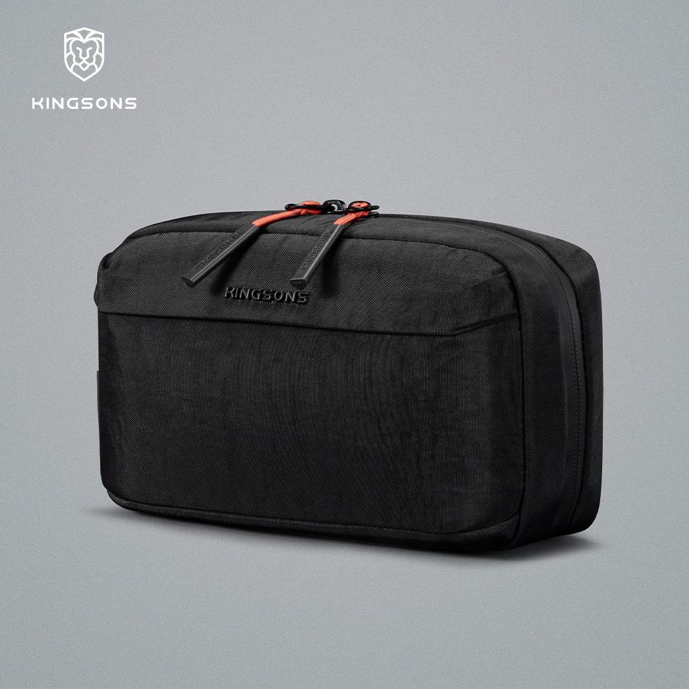 Kingsons Men Women Electronics Tech Pouch Digital Accessories For Passport Travel Business 420D Nylon Waterproof Minimalist