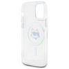 Karl Lagerfeld Klhmp12Mhlschh Iphone 12  / 12 Pro 6.1 Biały/White Hardcase Iml Metal Choupette Head Magsafe