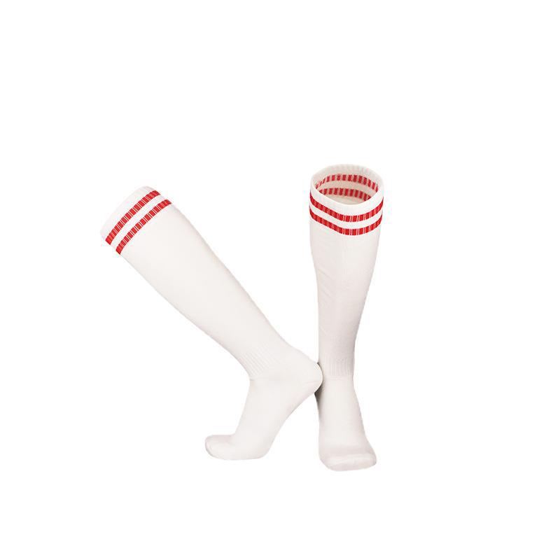 Men's High-Top Jacquard Logo Football Socks with Terry Bottom