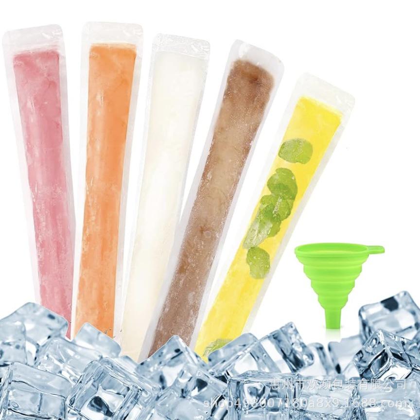 DIY Disposable Popsicle & Ice Cube Molds Single Popsicle Bag 60*220mm