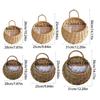 New Storage Container Flower Basket Wall Hanging Handmade Weaving Wicker Basket Hanging Planter Home & Living
