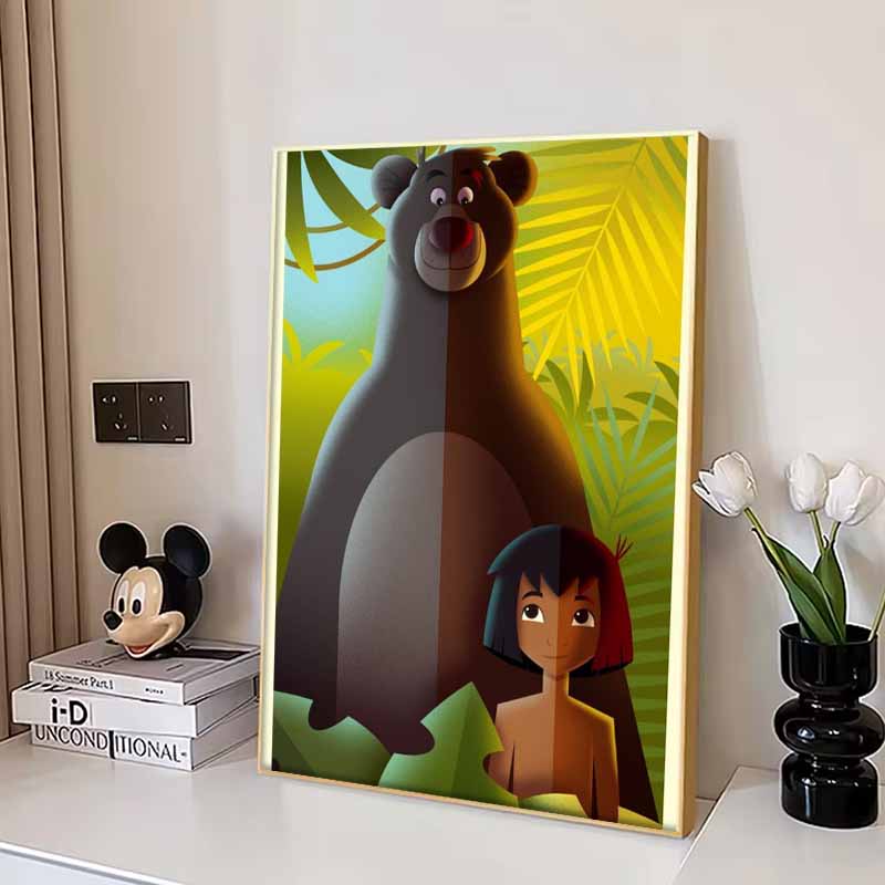 Disney Diamond Painting Artistic Illustrations of The Jungle Book Cute Cartoon Cross Stitch Set 5D DIY Home Decor