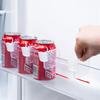 Kühlschrank-Aufbewahrungs-Trennwand, einziehbare Kunststoff-Trennwand, Aufbewahrungsschiene, Küchen-Flaschendosen-Regal-Organizer