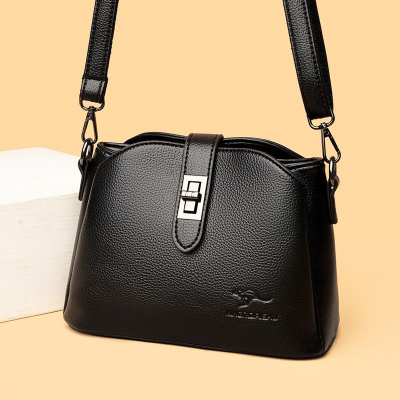 Bucket Bag Fashionable One-shoulder Crossbody Women's Bag New High-end Multi-layer Large-capacity Women's Bag