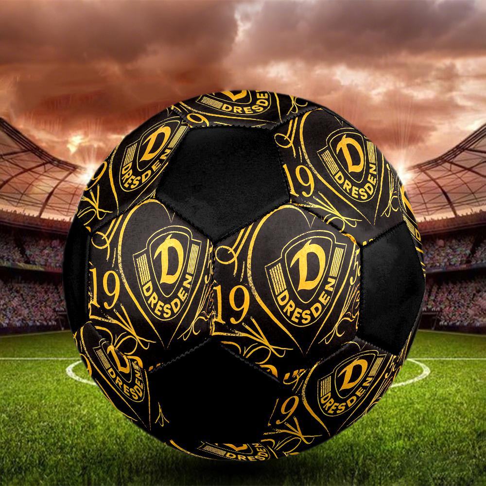 SIZE 5 Dynamo Dresden Soccer Ball Colorful All Ages Machine Stitched PVC Competition Ready Durable High-Bounce
