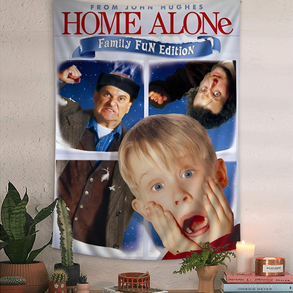 Classic Mocie Home Alone Tapestry Art Printing Japanese Wall Tapestry Anime Wall Hanging Home Decor