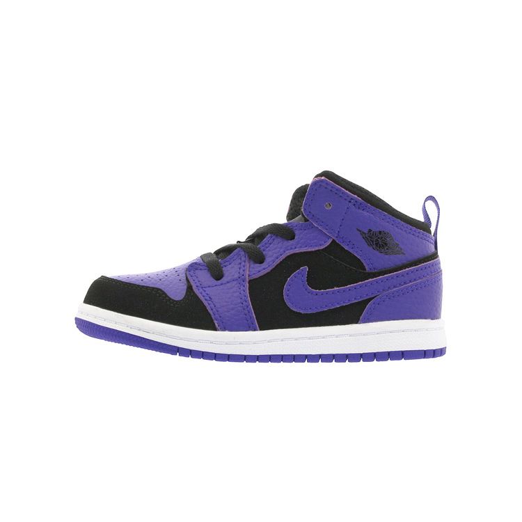 

Кроссовки Air Jordan 1 Mid TD Dark Concord Baby Черные Dark-Concord-White 640735-051