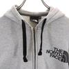 THE NORTH FACE NT61501X Outdoor Long sleeve Zip hoodie L Gray logo Men's Used