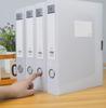Set of 10 A4 Transparent Plastic File Storage Boxes, 55mm Thick, for Home or Office Use