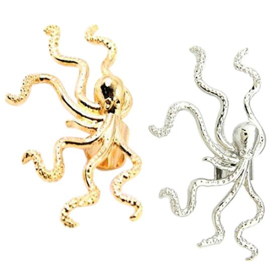 Women's Punk Rock Octopus Shape Ear Stud Cuff Clip Buckle Earring