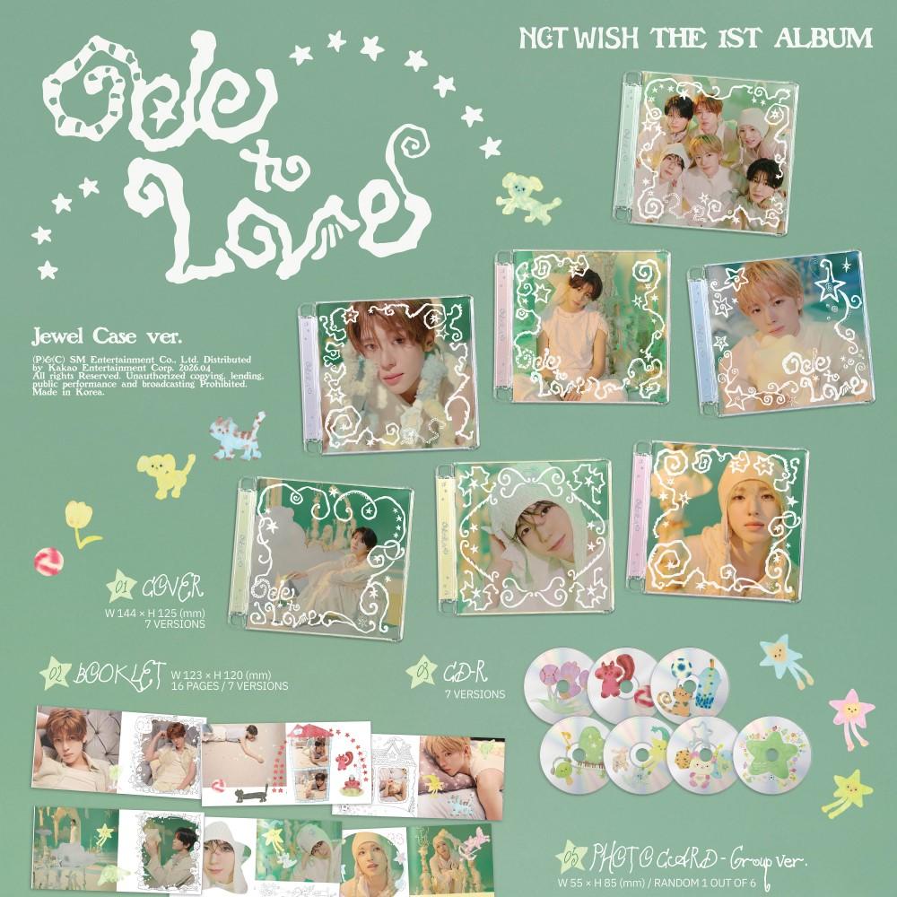 NCT WISH [ODE ALL'AMORE] 1° Album COFANETTO GIOIELLI