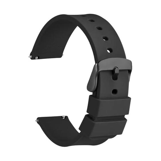 [WOCCI] Rubber Belt Silicone 12mm~24mm Waterproof Watch Replacement Strap Quick Release Rubber Watch Band