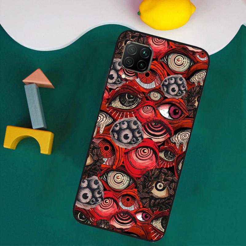 Scary Face Eyes For Huawei Nova 8i 3i 7i 11i 12i 9 10 SE Y73 Y90 Y70 Y72 Y61 Y91 P30 P40 Lite P60 Pro Case