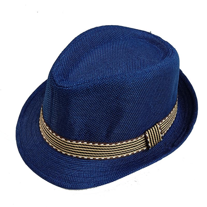 Children's Spring/Summer Sun Fedora: Casual Fashion Jazz Hat for Outdoor Travel, Beach, and Gentleman's Style.