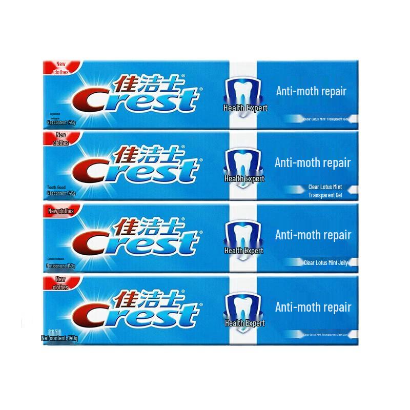 Crest Anti-Cavity  Whitening Multi-Care Toothpaste, Clear Lotus Mint, 4-Pack