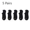 5 Pairs of Boat Socks Men's 3A Antibacterial Thin Socks Men's Summer Mesh Breathable Thin Shallow Mouth Anti-odour Invisible Socks