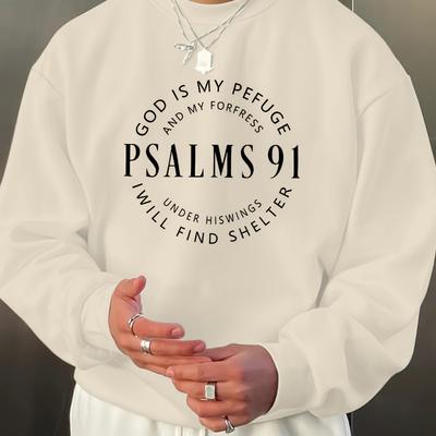 Men's Oversized Crew Neck Sweatshirt, Drop Shoulder & Cozy, Great for Street Style