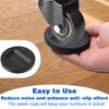 4Pcs Furniture Chair Wheel Stoppers Rubber Bed Frame Stopper Nonslip Fixed Chair Foot Pad Furniture Caster Cups
