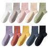 Women's Summer Cotton Mesh Mid-Calf Socks - Sweat-Absorbent, Odor-Resistant, Breathable, Non-Slip, Boneless, White.
