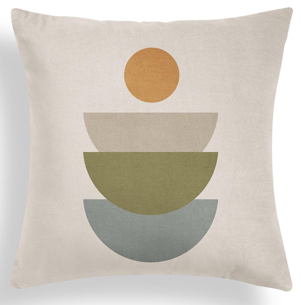 Nordic Geometric Green Pillow Cover Summer Plant Sofa Pillow Cover Cushion Cover Premium Durable Quality Useful
