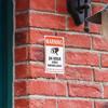12x18CM Eye-Catching Surveillance Camera Warning Wall Sticker Decal