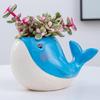 Succulent Pots Silicone Mold Whale Shape Flexible Silicone Planter Moulds Flower Vase Molds Suitable for Home and Office