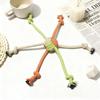 Interactive Dog Chew Rope with 6 Head Design Promotes Gums Health and Indoor Outdoor Entertainment Activity Tug Toy