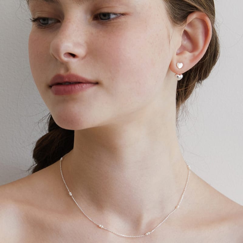 Tatiana (925 Silver) Pearl Connect Chain Necklace NZ2411