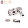 New 90 Degree BNC Male Right Angle RF Connector Crimp 50ohm RF Connector Adapter For RG58 RG142 RG400 RG223 LMR195 Coaxial Cable
