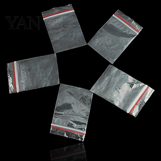 100Pcs Mini Reclosable Zip Clear Portable Storage Bags Pouch for Small Items