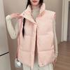 Fashion Winter Warm Sleeveless Vest Woman Outerwears Stand Collar Casual Thick Women's Jackets