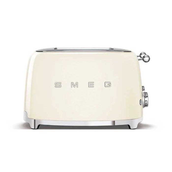 SMEG 4-slice Toaster - 50s Style - White - 2000W