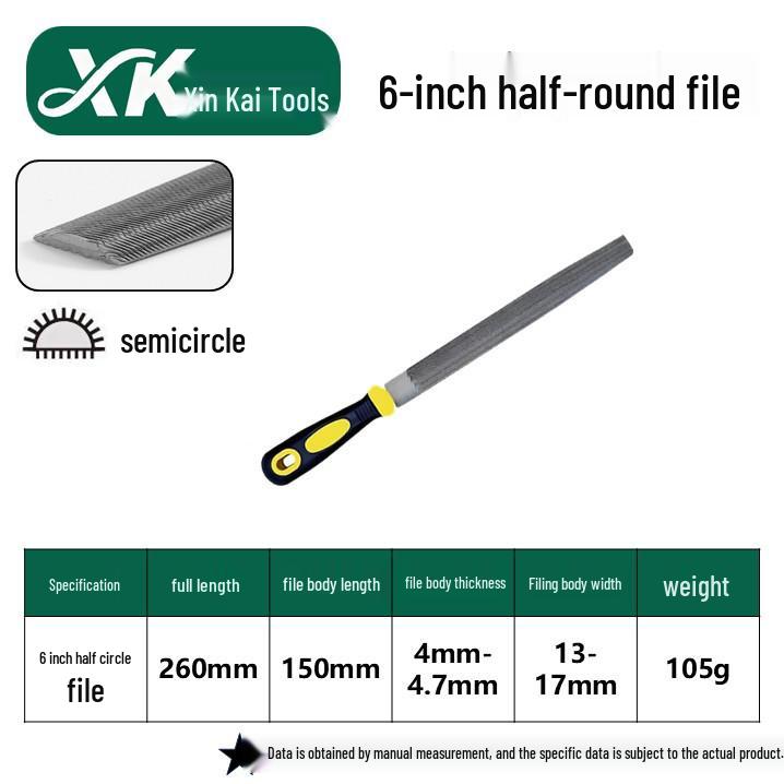 Steel Grinder File - Flat & Triangular Medium-Tooth Wear-Resistant Metal File