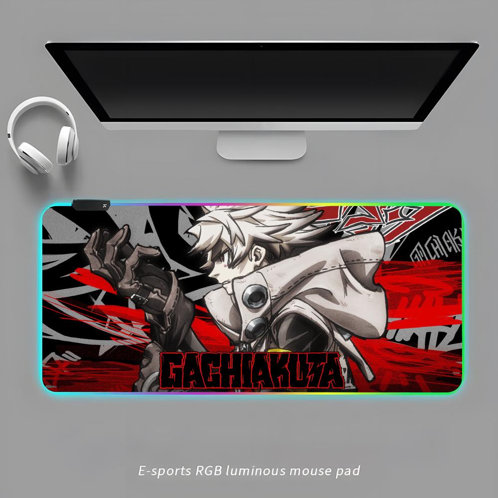 

Gachiakuta Коврик для мыши RGB Игровой коврик для мыши Настольный коврик HD Геймерский Большой светодиодный свет XXL Коврики для мыши RGB600x300x3mm