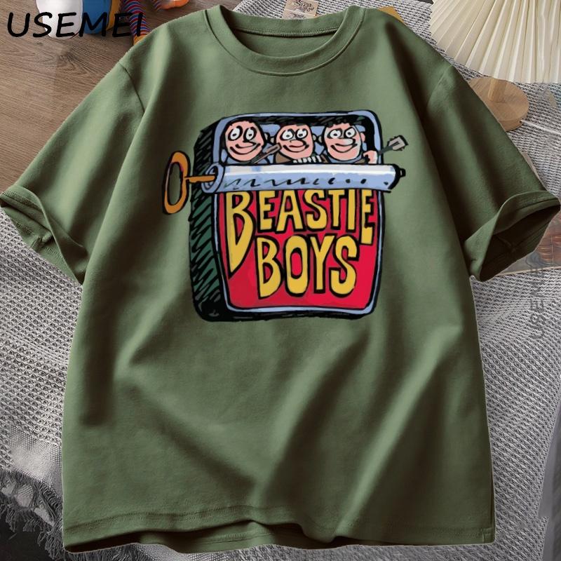 Funny Boys Sardine Can T-shirt Men Women Vintage 90's T Shirt Tee Summer Round Neck Short Sleeved Tshirt Mens Clothing Tops