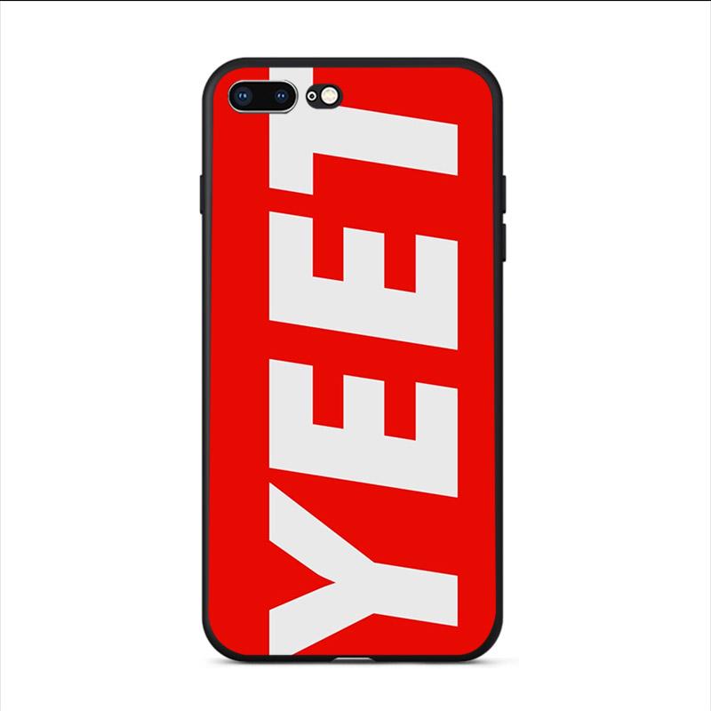 Funny YEET OR BE YEETED Meme Black Soft TPU Phone Case Covers for iPhone 8 7 6 6S Plus 5 5S SE 2020 XR X XS MAX Coque Shell Capa