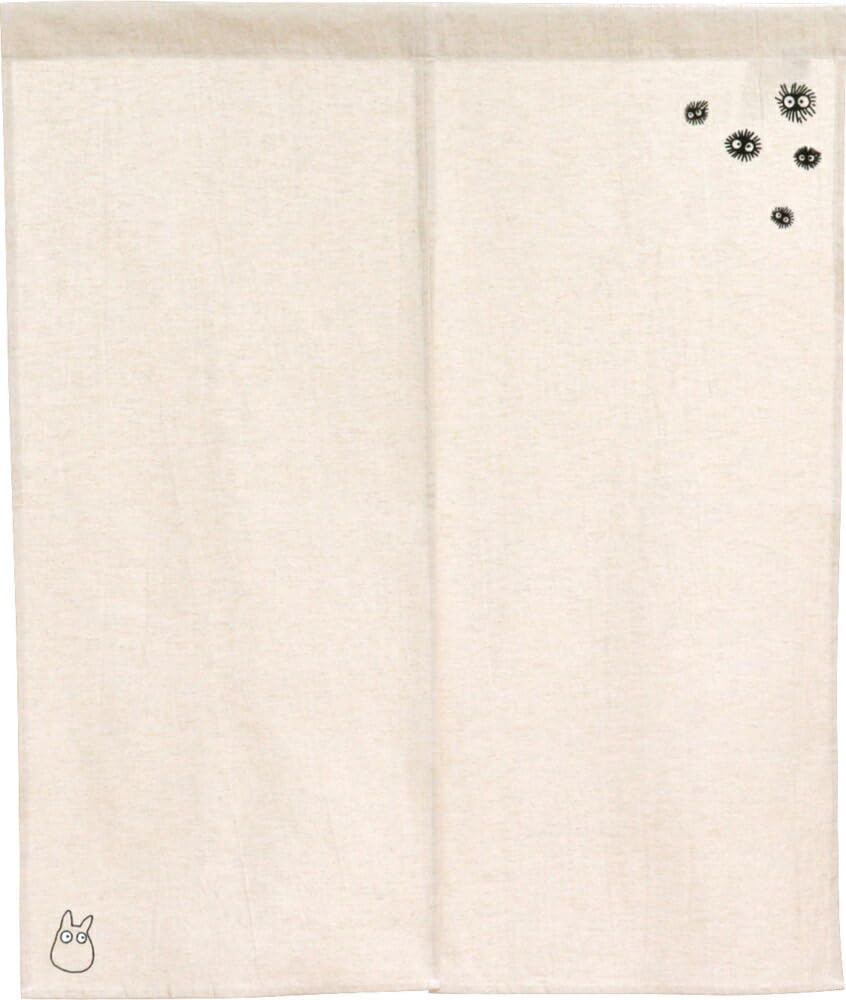 Noren Kobo Noren Ghibli My Neighbor Totoro Goods Width 75 X Length 90cm Miscellaneous Goods Embroidery Room Divider Japanese Souvenir Curtains Makkuro