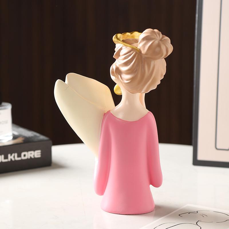 Nordic bouquet girl vase ornament living room dining table porch TV cabinet home flower arrangement decoration creative vase rosa