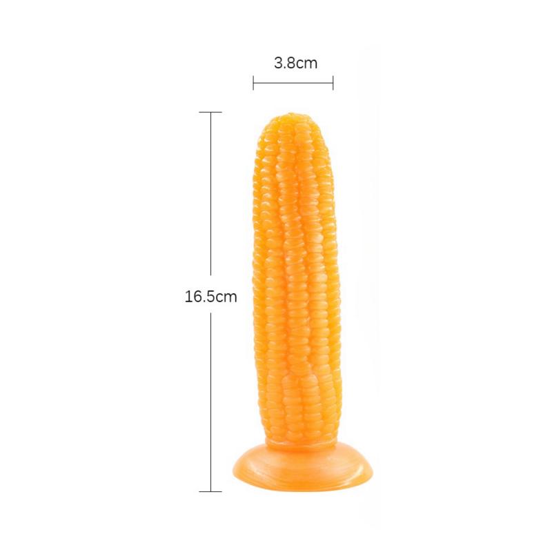Realistic Dildo TPR Suction Cup Artificial Cock Cucumber Corn Shape Banana Penis Sex Toys for Woman