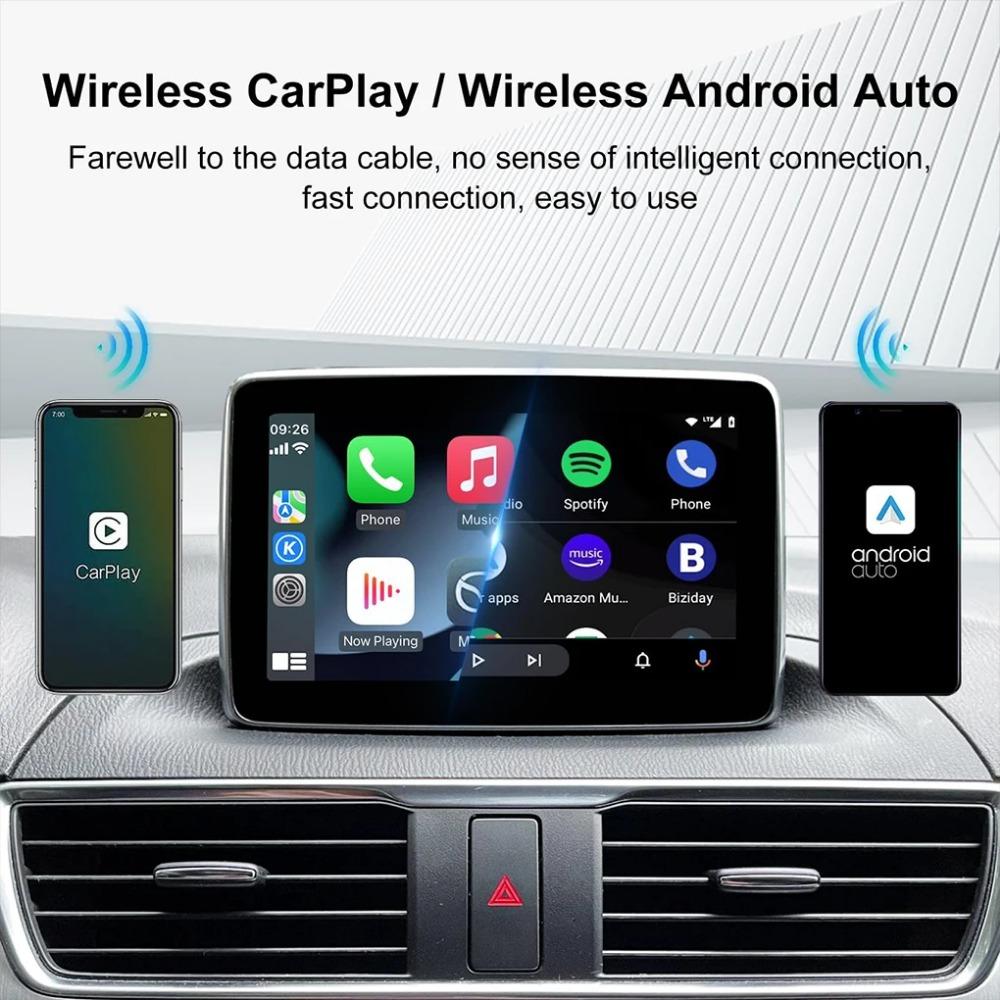 Wireless CarPlay Android Auto Adapter Car Play Adapter Wifi/bluetooth Connect 2 In 1 Wireless Adapter For Netflix For YouTube